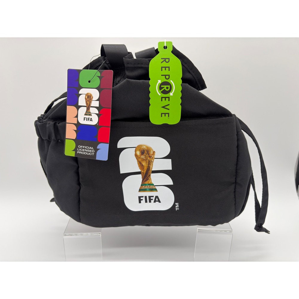 FIFA World Cup 2026 Drawstring Black Insulated Travel Bag REPREVE H001-55DE-BLK